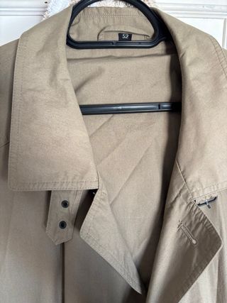 Gabardina beige mujer