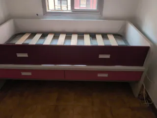 Cama nido con cajones y supletoria