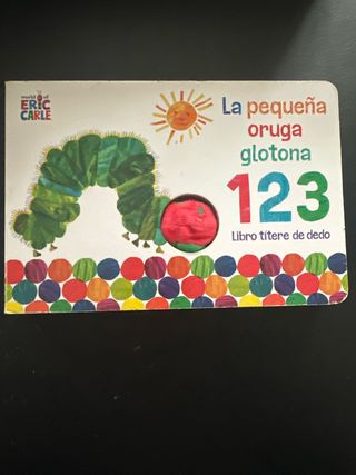 La pequeña oruga glotona 1 2 3. Libro títere de...