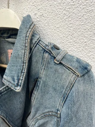 Chaqueta tejana estilo motero