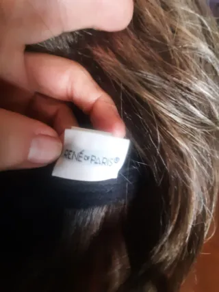 Peluca oncológica castaña con mechas