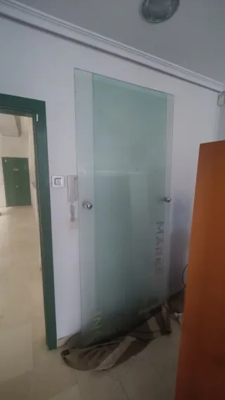 Dos puertas de cristal grandes – 2,5 m x 90 cm