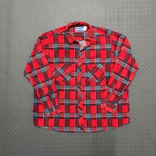 Camisa Xadrez Vermelha Himalaya XL Vintage Retro