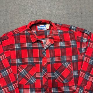 Camisa Xadrez Vermelha Himalaya XL Vintage Retro