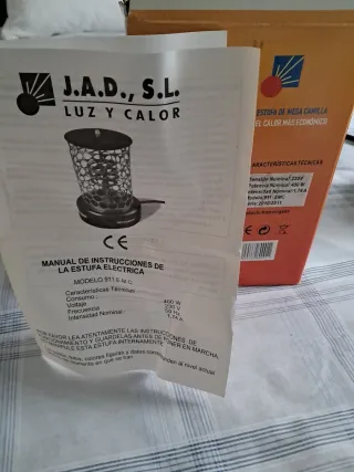 Estufa mesa camilla JAD