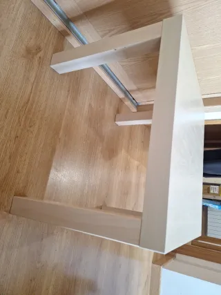 Mesa auxiliar roble Lack Ikea 55x55