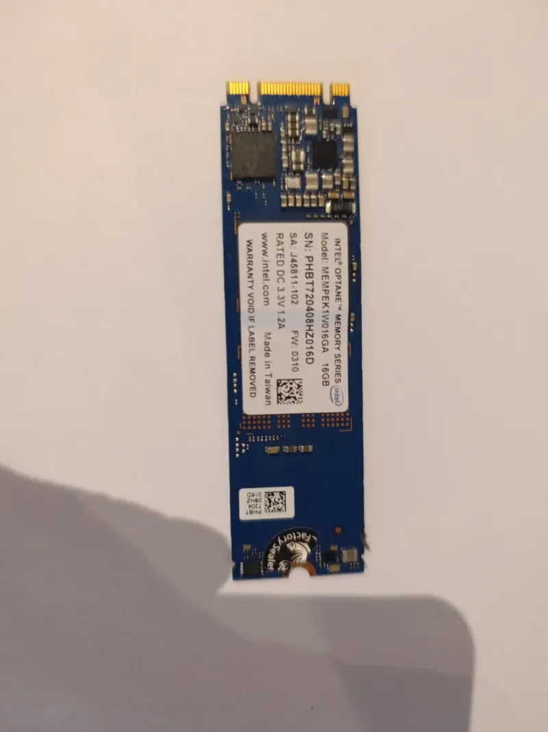 Intel Optane 16GB M.2 NVMe SSD