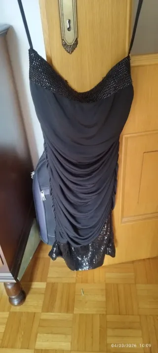 Vestito donna nero con paillettes