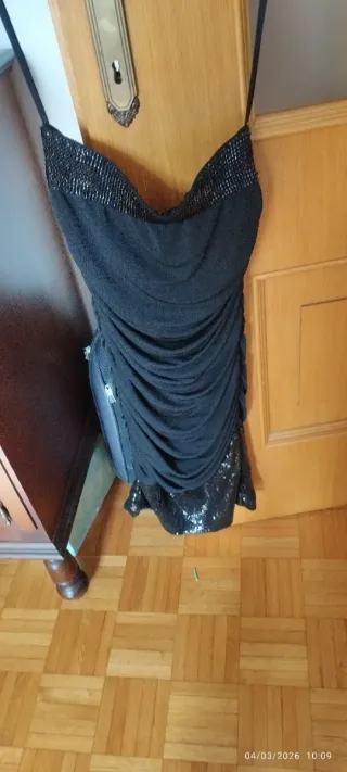 Vestito donna nero con paillettes