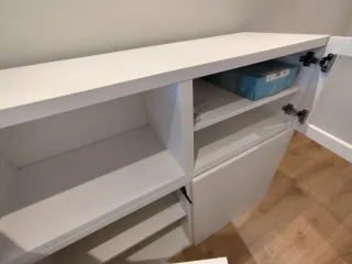 Mueble de Almacenamiento Ikea Blanco y Transparent