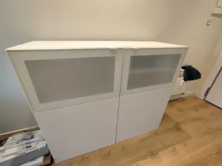 Mueble de Almacenamiento Ikea Blanco y Transparent