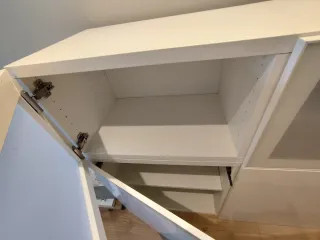 Mueble de Almacenamiento Ikea Blanco y Transparent