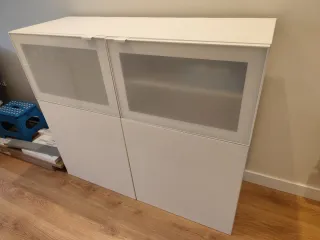 Mueble de Almacenamiento Ikea Blanco y Transparent