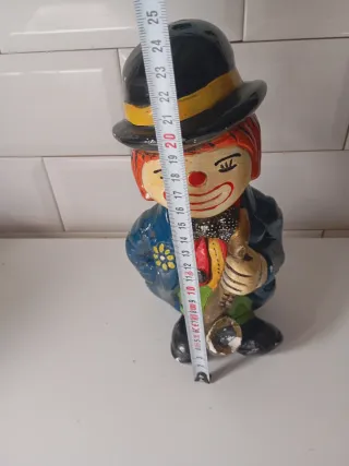 Figura payaso antigua con sombrero