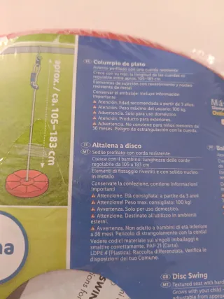 Columpio de plato Playtive 3+