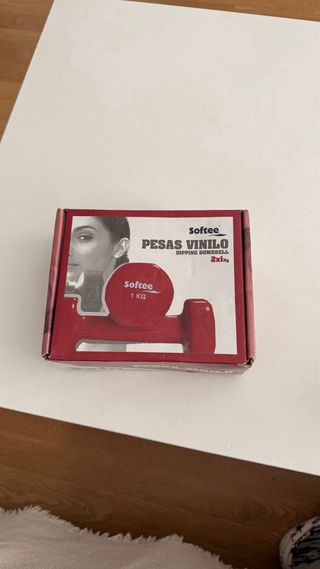 Manubri Softee Vinile Rosso da 1 kg