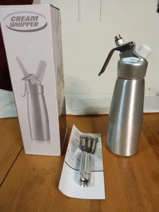 Sifone per panna montata spume creme, nuovo