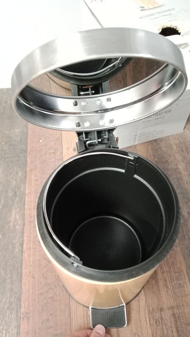 Cubo de lixo Zeller 3L Bambu/Metal