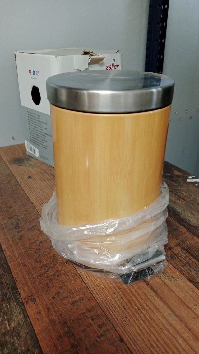 Cubo de lixo Zeller 3L Bambu/Metal