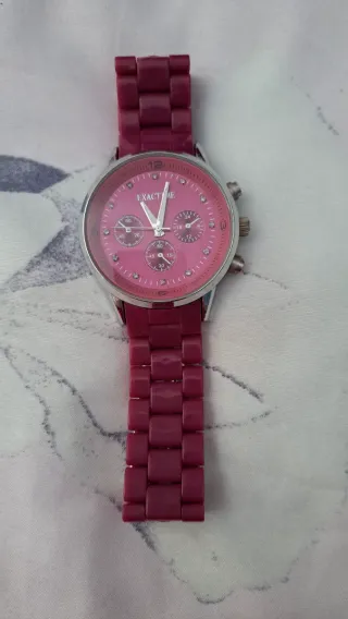Reloj EXACTIME Rosa y Plateado