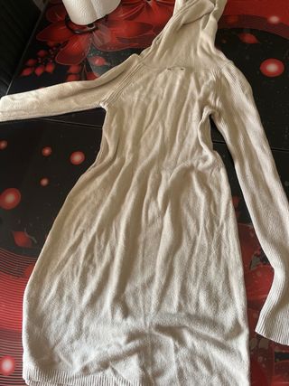 Vestido largo Class cuello alto tejido