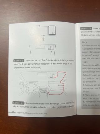 Dashcam Auto WiFi Cámara Frontal Interior. NUEVA