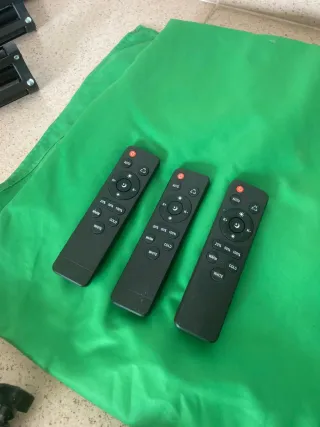 Set Grabación Chroma Verde con Bombillas