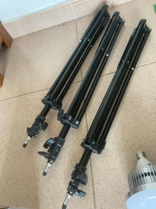 Set Grabación Chroma Verde con Bombillas