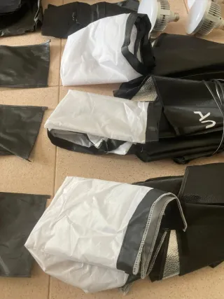 Set Grabación Chroma Verde con Bombillas