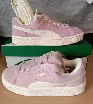 Puma Suede XL Talla 39 Rosa y Blanco