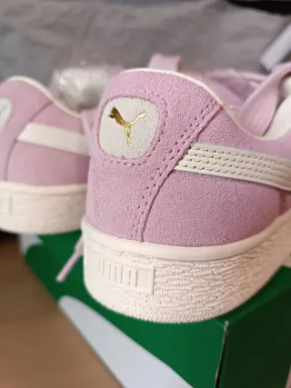 Puma Suede XL Talla 39 Rosa y Blanco