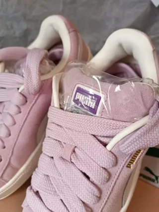 Puma Suede XL Talla 39 Rosa y Blanco