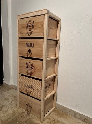 Cajonera artesanal de madera