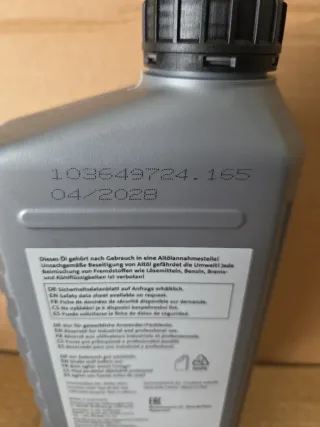 Aceite cambio doble embrague VW G 052 182 A2