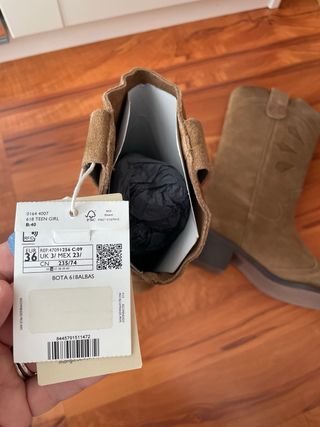 Botas de ante estilo cowboy