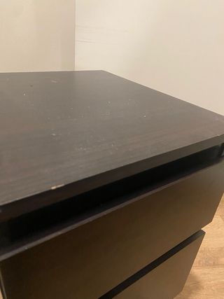 Cómoda Malm 2 cajones Ikea Negra