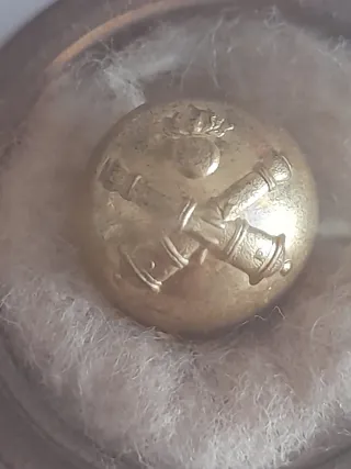 Botón de Artillería dorado