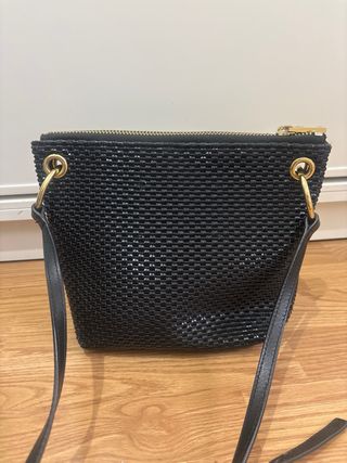 Bolso Bimba y Lola Negro Tejido