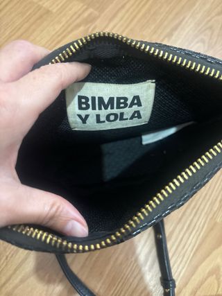 Bolso Bimba y Lola Negro Tejido