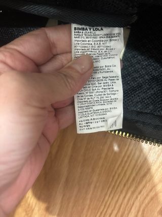 Bolso Bimba y Lola Negro Tejido