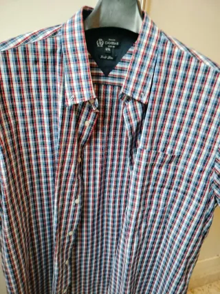 Camisa cuadros manga corta XL Gold Line