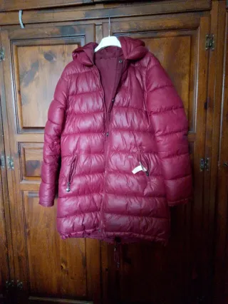 Piumino lungo bordeaux Shamatex Kft. Tg M