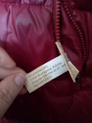 Piumino lungo bordeaux Shamatex Kft. Tg M