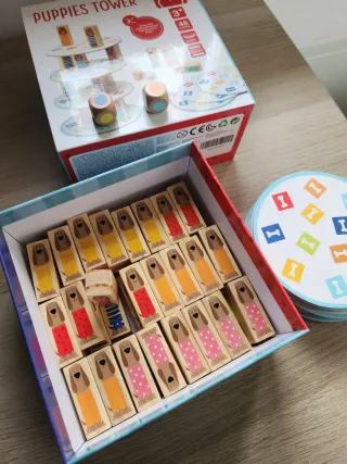 PUPPIES TOWER Juego de Equilibrio