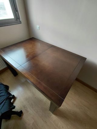 Mesa comedor extensible madera maciza