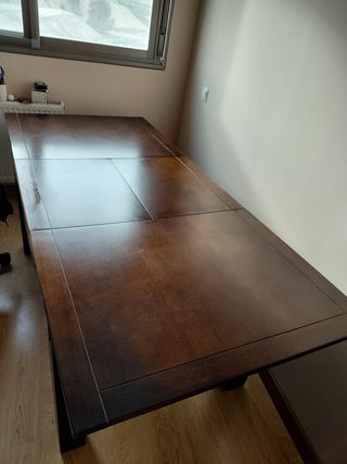 Mesa comedor extensible madera maciza