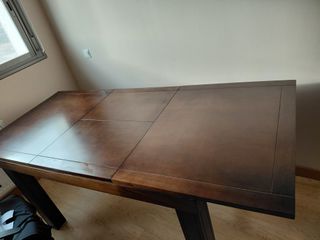 Mesa comedor extensible madera maciza