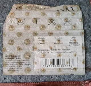 Alfombra de bambú natural. 240*170