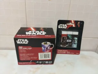 Taza Star Wars y 3 gomas de borrar
