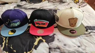 Lote 3 Gorras Planas Mitchell & Ness